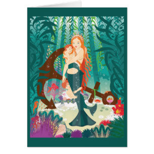 Tarjeta de familia de sirvienta (pelirrojos)
