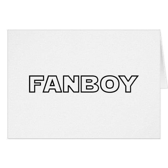 TARJETA DE FANBOY (Anverso (Horizontal))