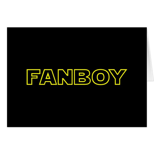TARJETA DE FANBOY (Anverso (Horizontal))