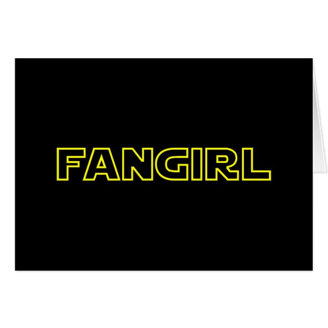 TARJETA DE FANGIRL (Anverso (Horizontal))