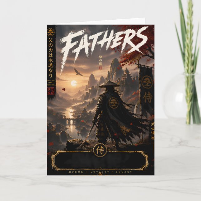 Tarjeta de Fantasía del Padre Samurái (Anverso)
