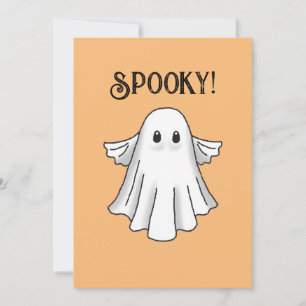 Tarjeta de Fantasma Espeluznante