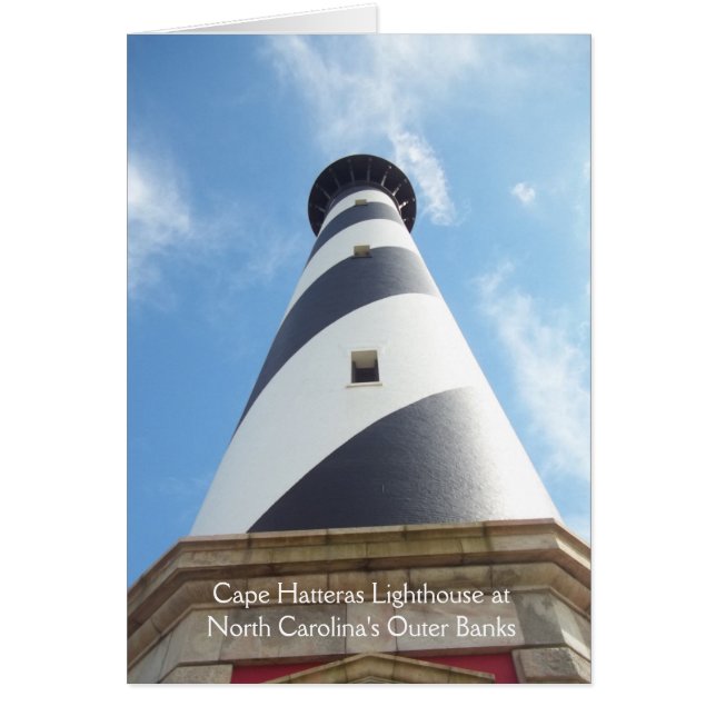 Tarjeta de faro CN de Cape Hatteras Outer Banks (Frente)