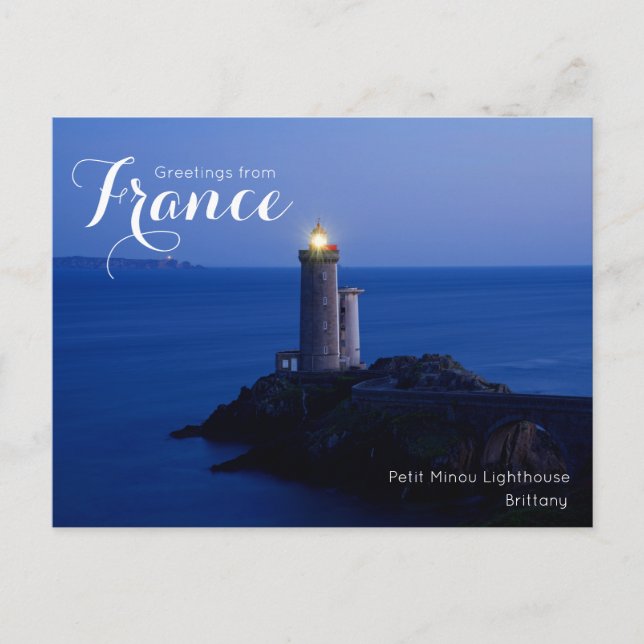 Tarjeta de faro Petit Minou de Francia (Anverso)