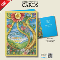 TARJETA DE FASTADO DE MANO PERSONALIZADA ÁRBOL CEL