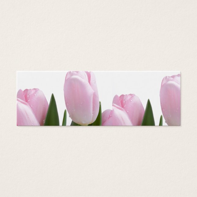 TARJETA DE FAVOR DE BODA DE TULIP ROSA (Frente)
