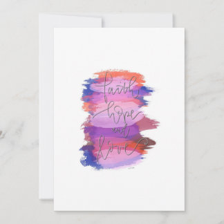 Tarjeta de fe cristiana, tarjeta de saludo inspira