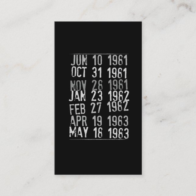 Tarjeta de fecha bibliotecaria de historial de bib (Anverso)