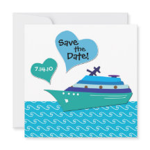 Tarjeta de fecha de Boda para guardar crucero