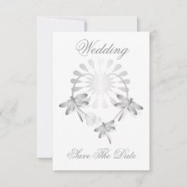 Tarjeta de fecha de boda para guardar Dragones pla