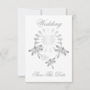 Tarjeta de fecha de boda para guardar Dragones pla