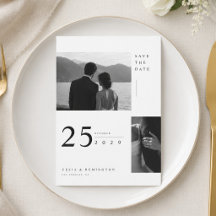 Tarjeta de fecha de declaración de boda para guard