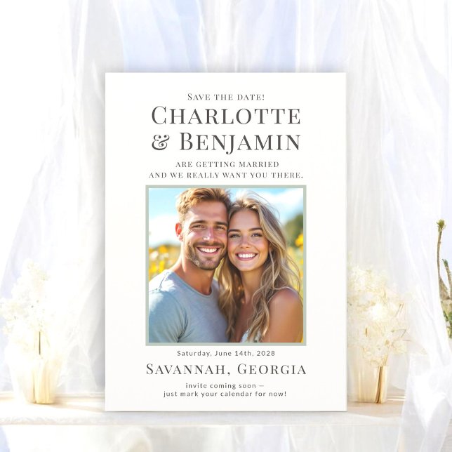 Tarjeta de fecha de guardado de foto de pareja mod (Subido por el creador)