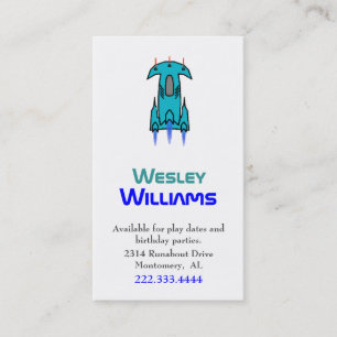 Tarjeta de fecha de juego de envío espacial de Per