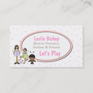 Tarjeta de fecha linda del juego de tres niños