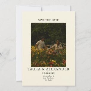 Tarjeta de fecha plana