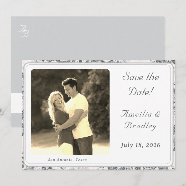 Tarjeta de fecha plana (Anverso / Reverso)