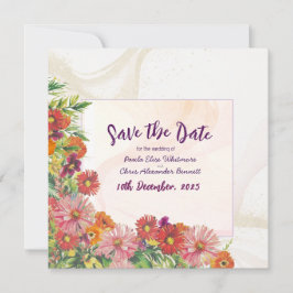 Tarjeta de fecha plana