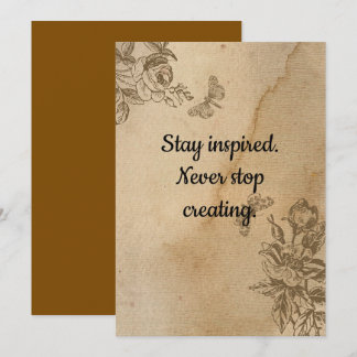 Tarjeta de fecha plana