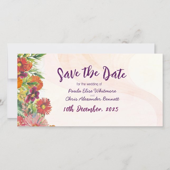 Tarjeta de fecha plana (Anverso)