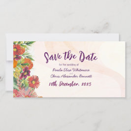 Tarjeta de fecha plana