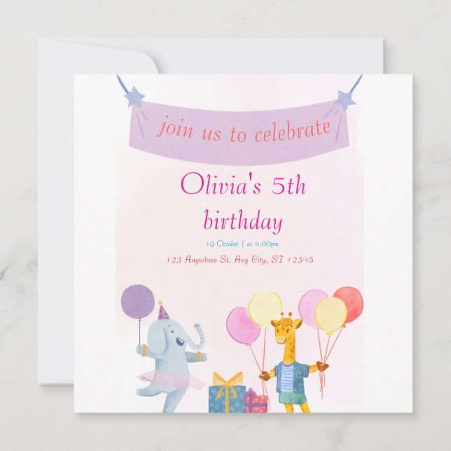 Tarjeta de fecha plana (Anverso)