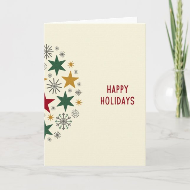 Tarjeta de Felices Fiestas (Anverso)
