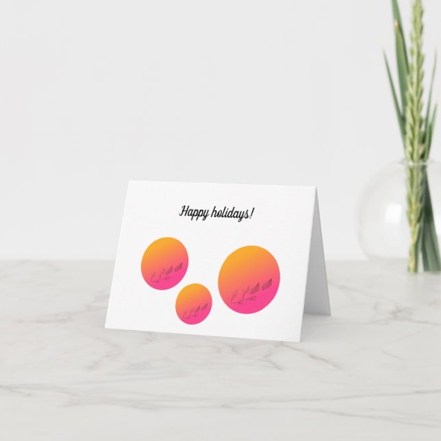 Tarjeta de felices fiestas (Anverso)