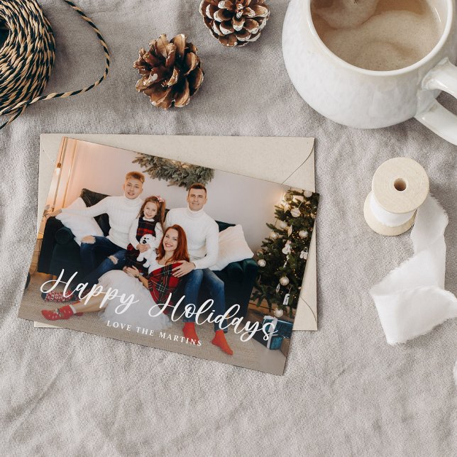 Tarjeta de Felices Fiestas con Letra Divertida (Subido por el creador)