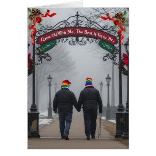 Tarjeta de Felices Fiestas de Amistad/Romance para