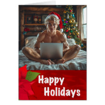 Tarjeta de Felices Fiestas "Gigachad" de Computado