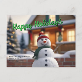 Tarjeta de Felices Fiestas personalizable