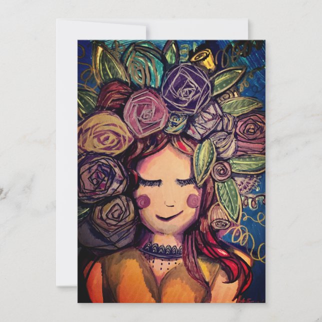 Tarjeta de felicidad en blanco (Anverso)