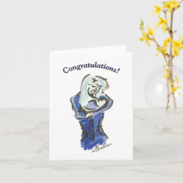 Tarjeta de "Felicidades" para Madre y Bebé