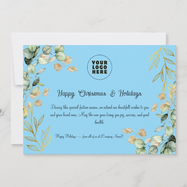 Tarjeta de felicitación 2025 para Navidades corpor (Anverso)