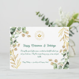 Tarjeta de felicitación 2025 para Navidades corpor