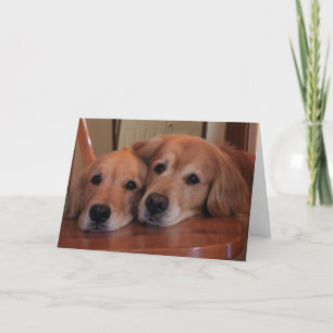 Tarjeta de felicitación #2 de Golden Retriever