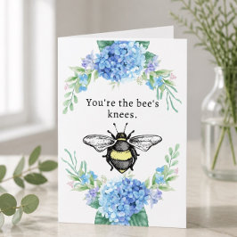 Tarjeta de felicitación 5" x 7" Bee's Knees