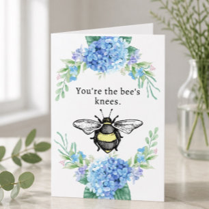 Tarjeta de felicitación 5" x 7" Bee's Knees
