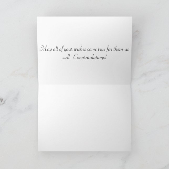 Tarjeta de felicitación 5x7. Felicitaciones. ocelo (Interior)