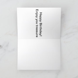 Tarjeta de felicitación 5x7. Feliz cumpleaños Mate