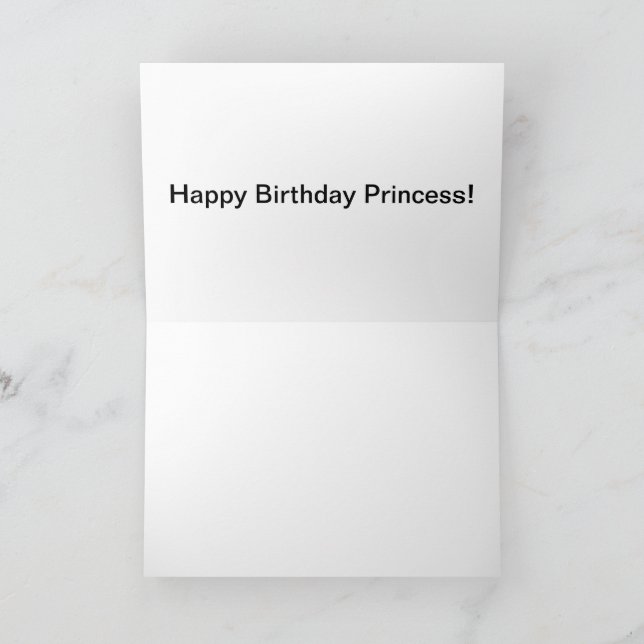 Tarjeta de felicitación 5x7. ¡Feliz cumpleaños, Pr (Interior)