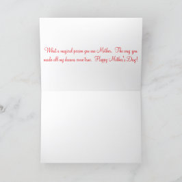 Tarjeta de felicitación 5x7. Feliz Día de la Madre