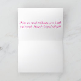 Tarjeta de felicitación 5x7. Feliz Día de San Vale