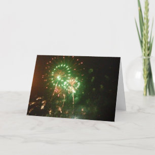 Tarjeta de felicitación #6 "Fuegos artificiales Ac