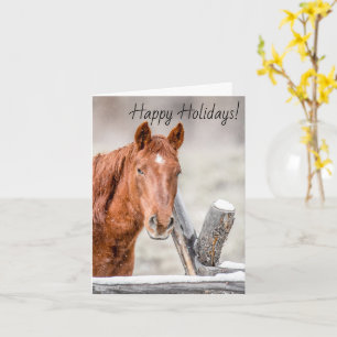 Tarjeta de felicitación a caballo