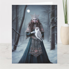 Tarjeta de felicitación a la diosa de la fantasía