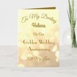 Tarjeta de felicitación a la esposa del aniversari