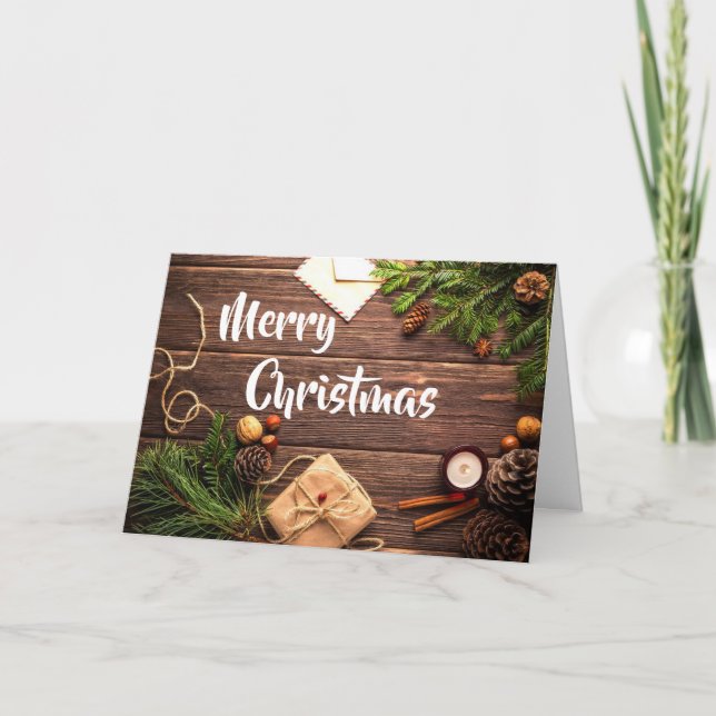 Tarjeta de felicitación a los Navidades de un país (Anverso)