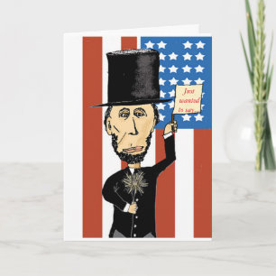 Tarjeta de felicitación Abraham Lincoln